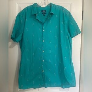 Men's Teal Short Sleeve Shirt